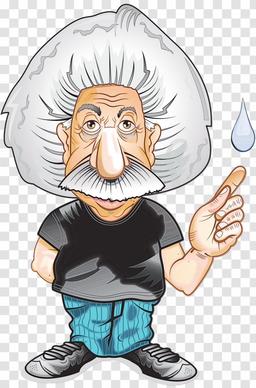 Albert Einstein Cartoon - Hand - Fictional Character Art Transparent PNG