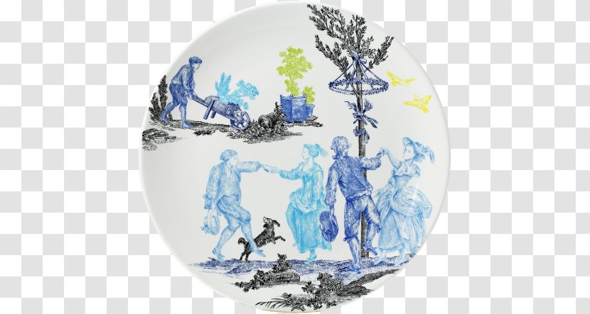 Museo Della Tela Di Jouy Toile Gien Cake Dish - Dessert - Small Plates Transparent PNG