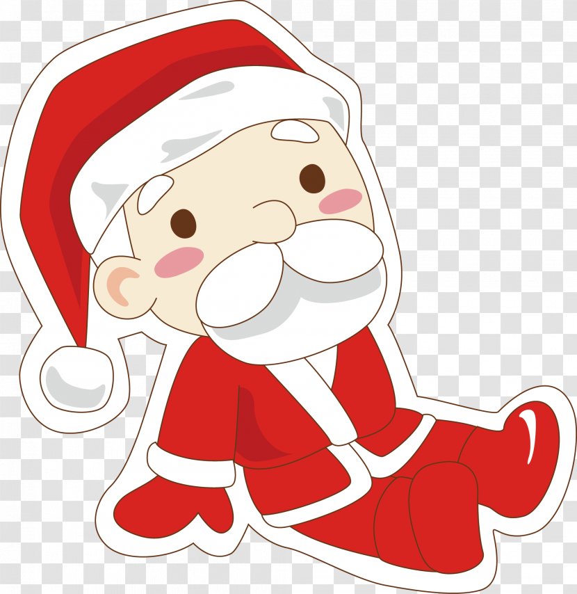 Santa Claus Christmas Ornament Clip Art - Cartoon - Vector Transparent PNG