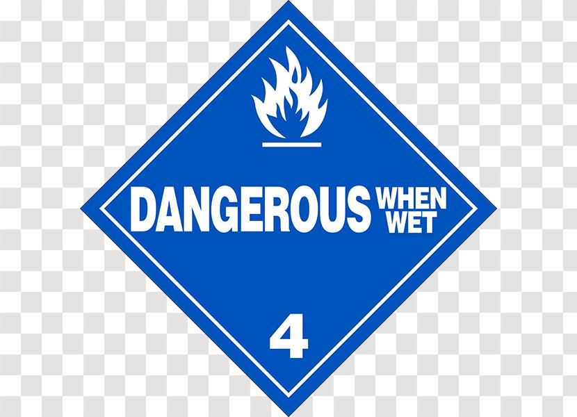 Dangerous Goods Placard HAZMAT Class 9 Miscellaneous Hazardous Waste Label - Area - Combustibility And Flammability Transparent PNG