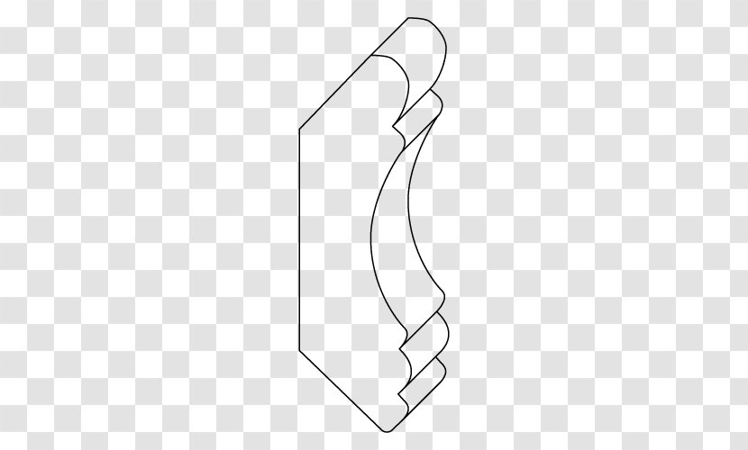 Thumb Shoe White Line Art - Design Transparent PNG