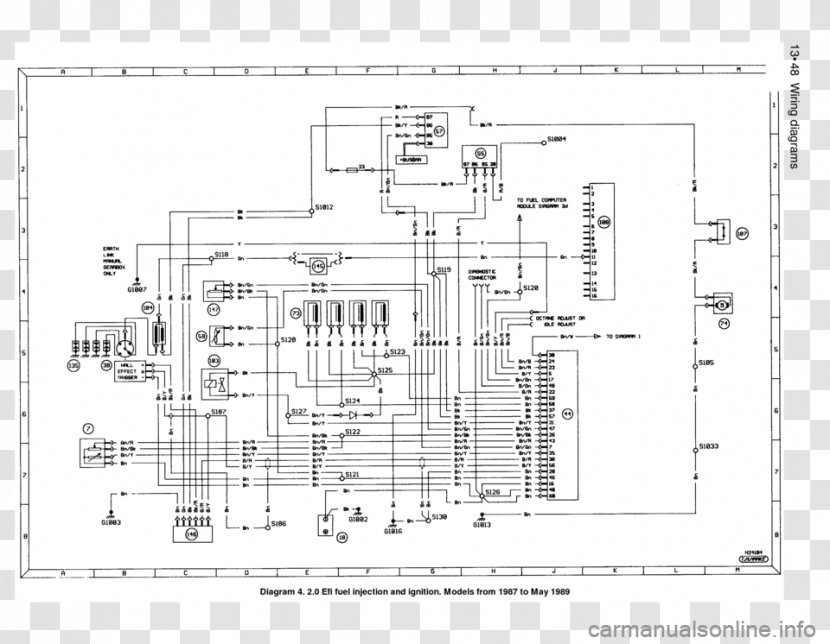 Ford Sierra Escort Floor Plan Wiring Diagram Transparent PNG