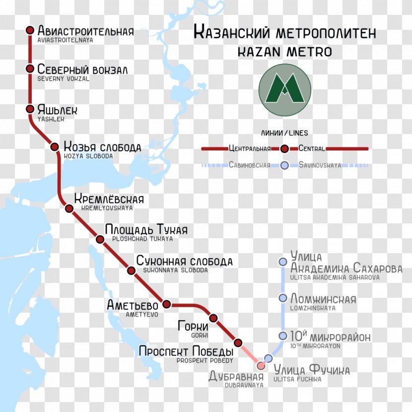 Kazan Metro Severny Vokzal Rapid Transit Commuter Station Imänlek/Dubravnaya - Train Transparent PNG