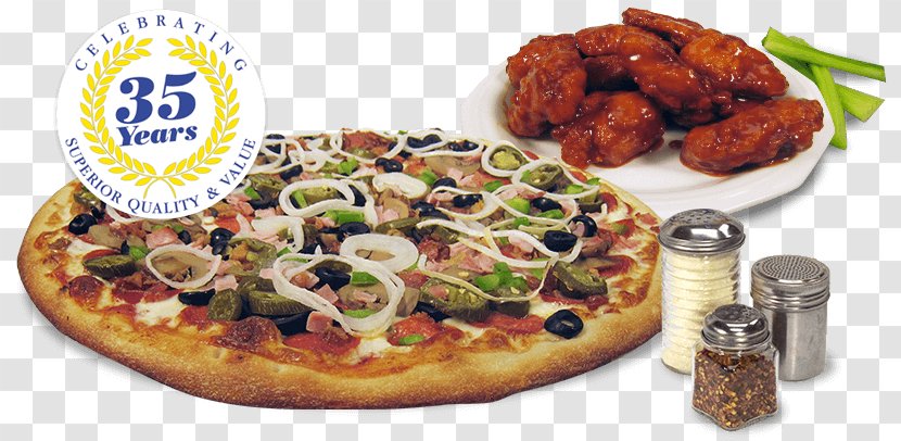 California-style Pizza Sicilian Buffalo Wing New York-style - Parlors Transparent PNG