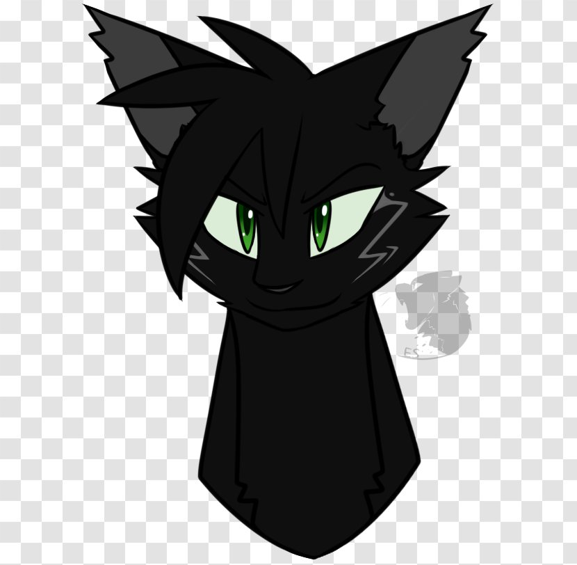 Black Cat Whiskers Tail Lightning - Frame Transparent PNG