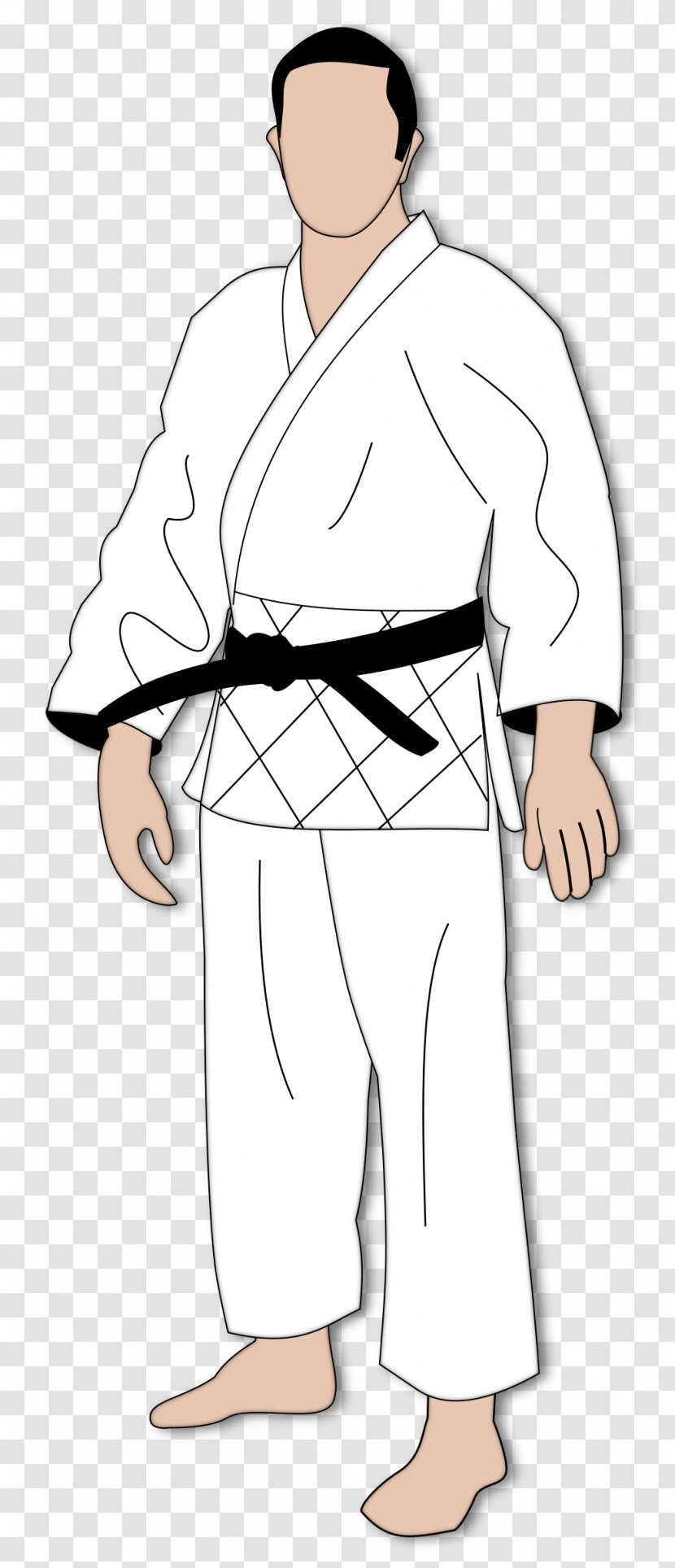 Judo Karate Gi Clip Art - Shoulder Transparent PNG