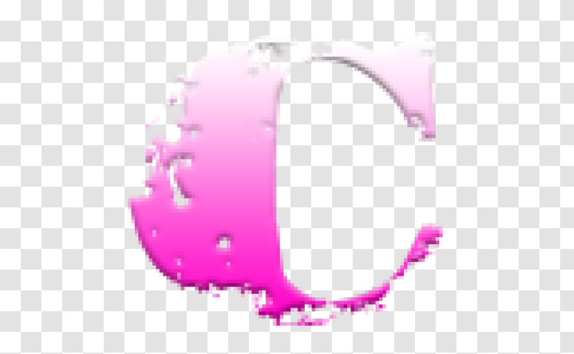 Pink M Circle - Violet Transparent PNG