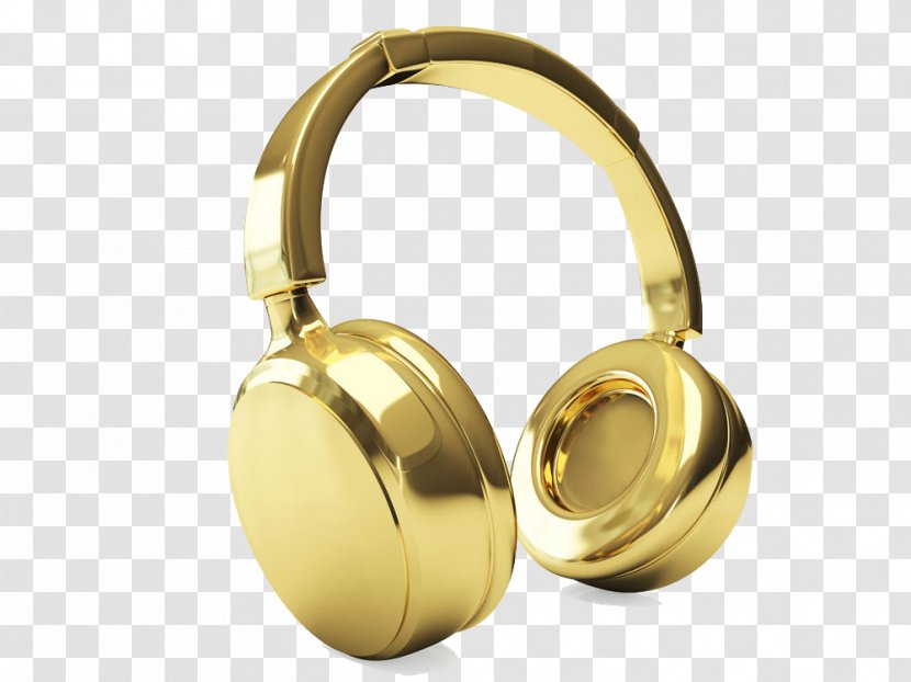 Headphones Stock Photography - Technology - Gold Transparent PNG
