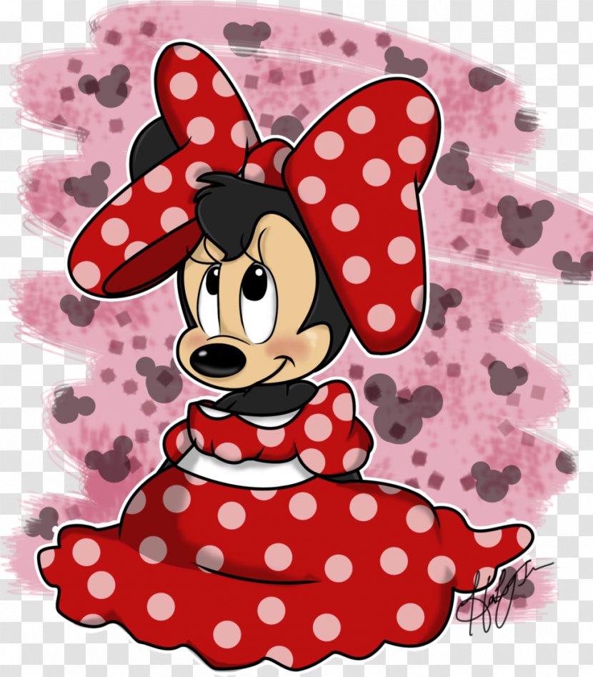 Minnie Mouse Mickey Drawing Art - Polka Dot Transparent PNG