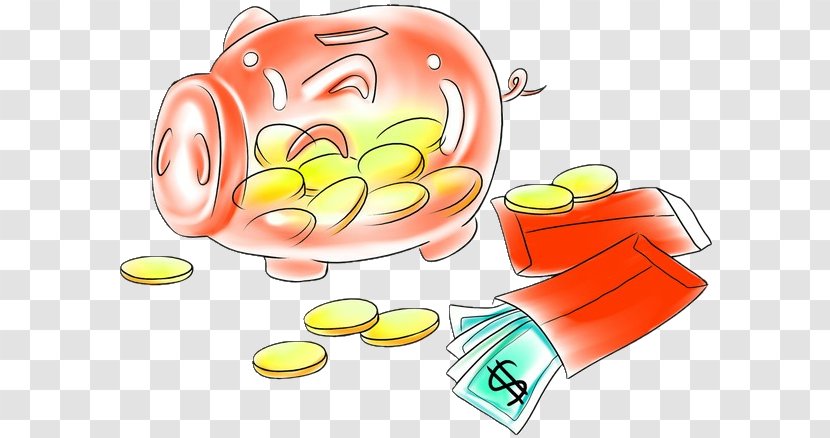 Red Envelope U304au5e74u7389 Chinese New Year Cartoon - Year's Money And Piggy Bank Transparent PNG