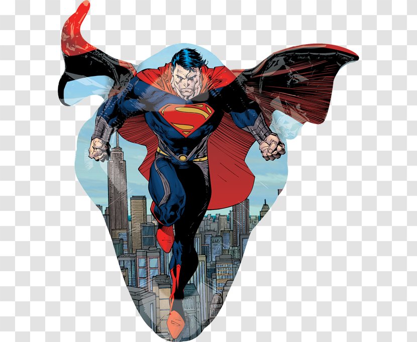 Superman Foil Balloon Party Batman - Man Of Steel Transparent PNG