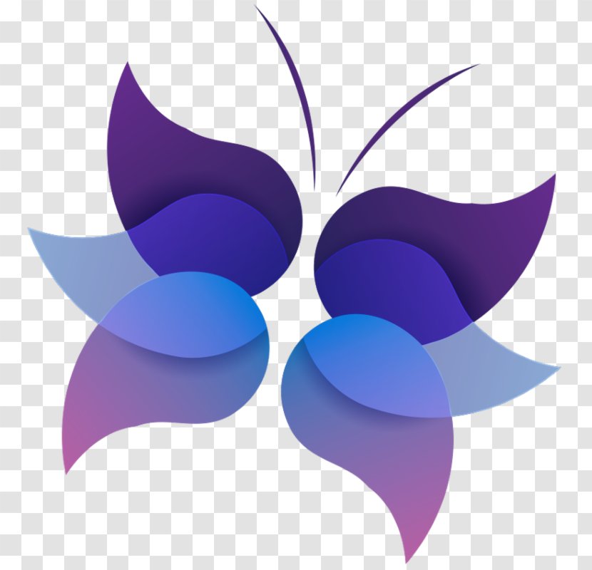 Butterfly Purple Desktop Wallpaper Clip Art - Petal Transparent PNG