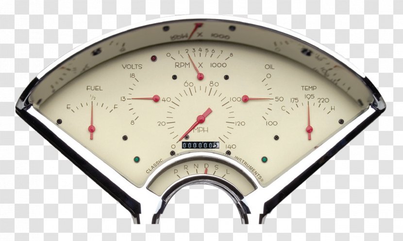 Gauge 1955 Chevrolet Bel Air Car - Speedometer Transparent PNG