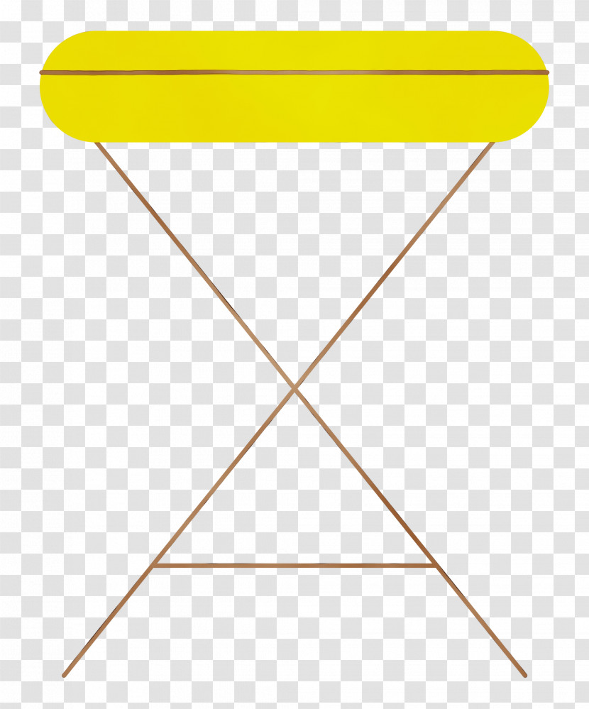 Angle Line Triangle Yellow Furniture Transparent PNG