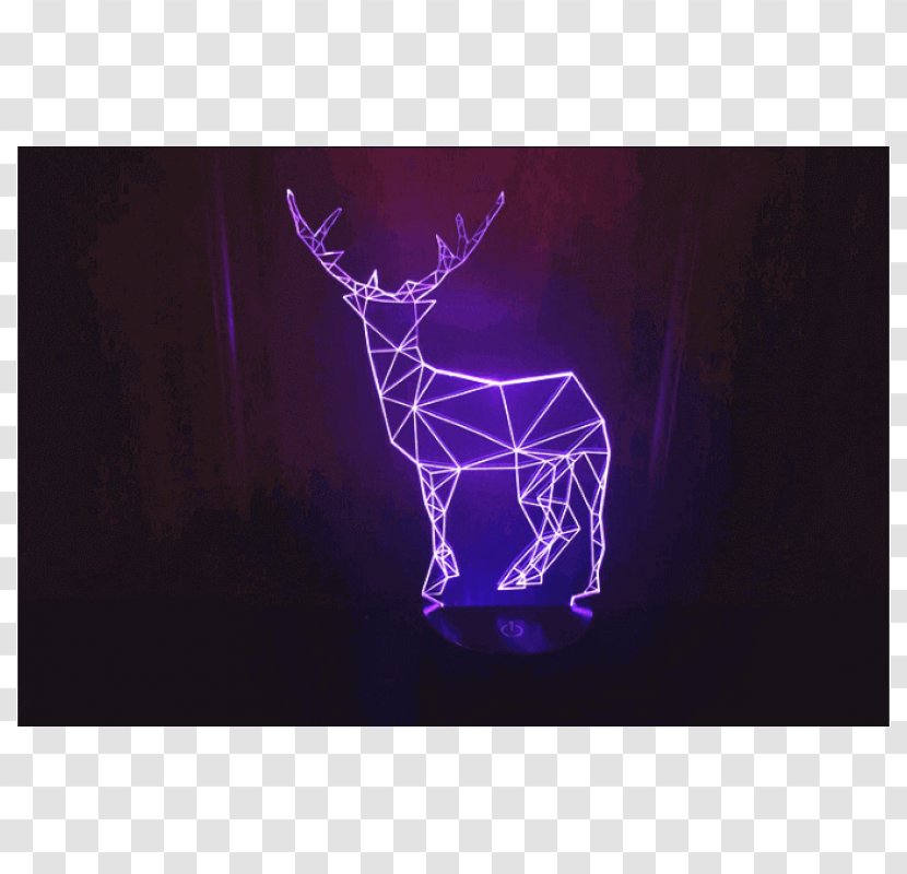 Light LED Lamp Deer Three-dimensional Space - Lightemitting Diode Transparent PNG