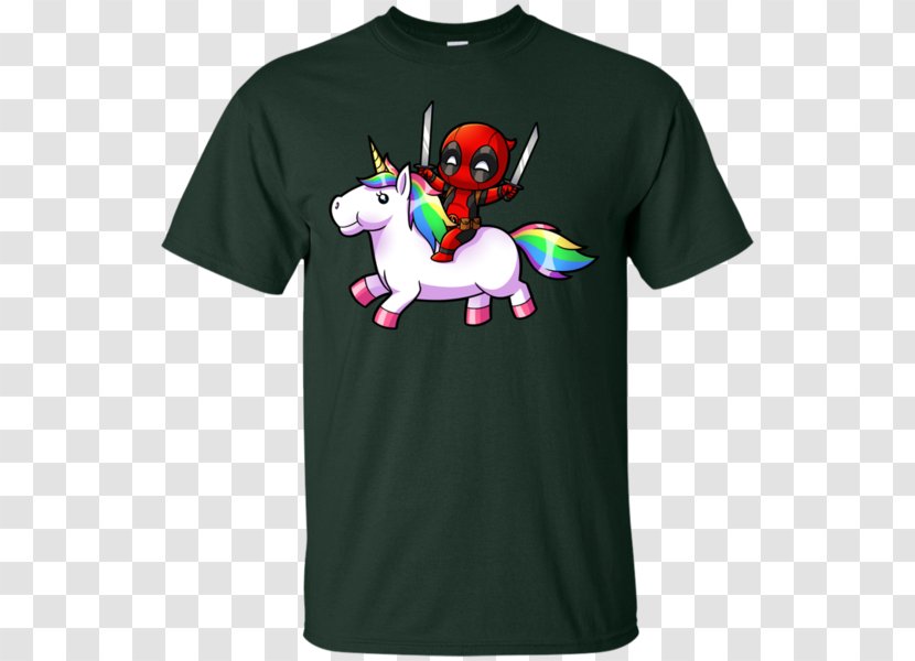 T-shirt Hoodie Adidas Sleeve - Deadpool Unicorn Transparent PNG