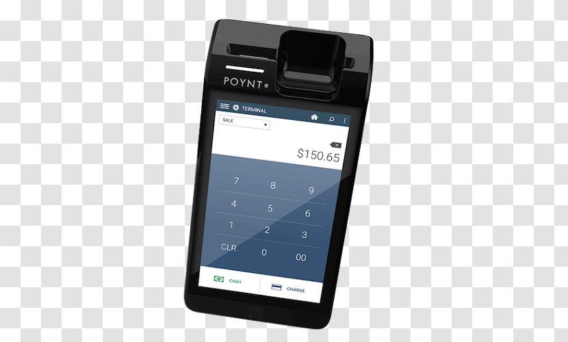 Feature Phone Smartphone Mobile Phones Payment Terminal Point Of Sale - Electronic Device Transparent PNG