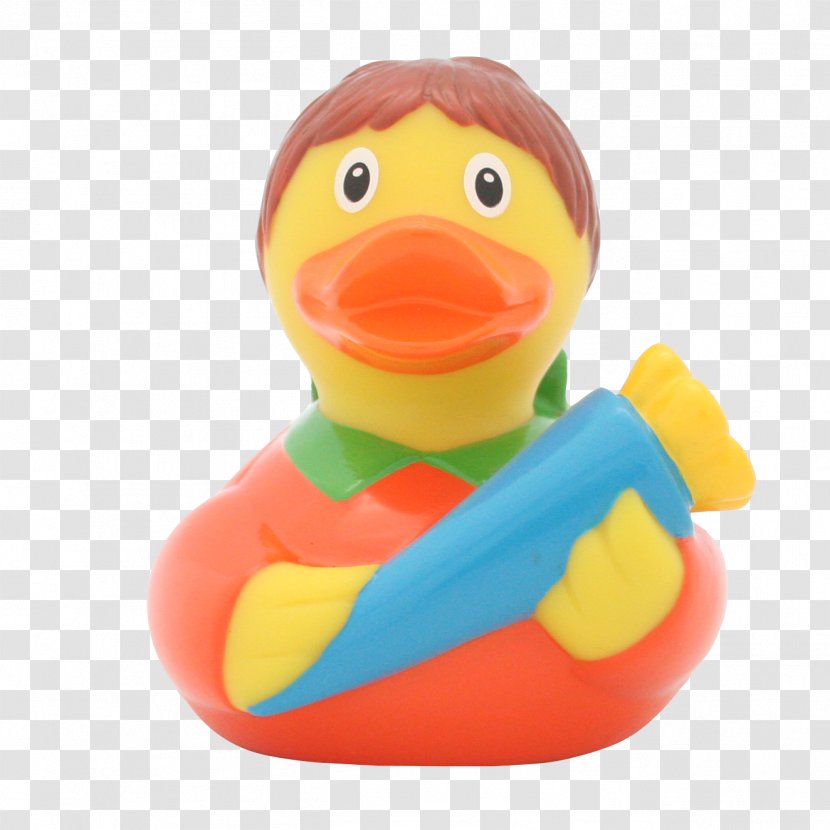 Rubber Duck Bathing Bathtub Natural - Heart Transparent PNG