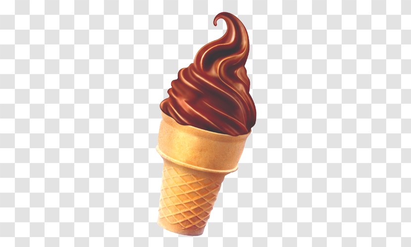 Chocolate Ice Cream Cone Sundae Transparent PNG