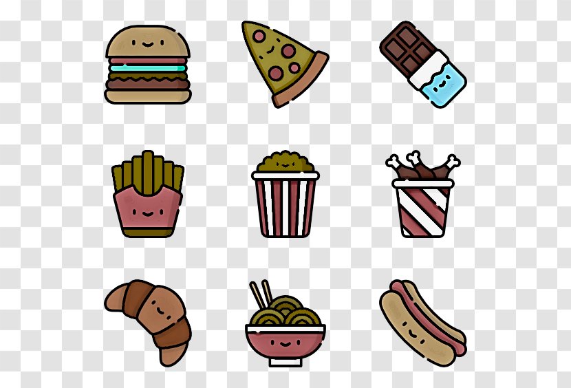 Junk Food Cartoon Bake Sale Fast Snack Transparent PNG