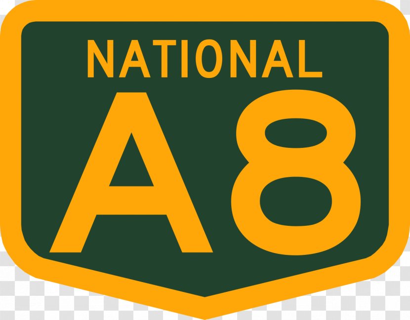 Highway 1 Route Number A87 Autoroute Trans-Siberian - Yellow - Logo Transparent PNG