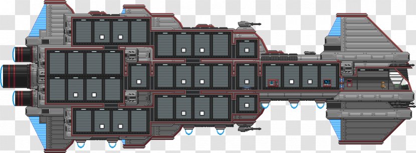 Starbound Spacecraft Design Facade Transparent PNG