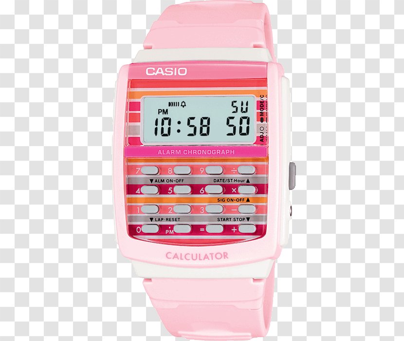 Casio CA-53W-1ER Calculator Watch Transparent PNG