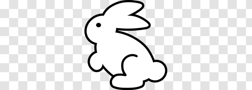 Easter Bunny White Rabbit Bugs Clip Art - Monochrome Photography - Cliparts Transparent PNG