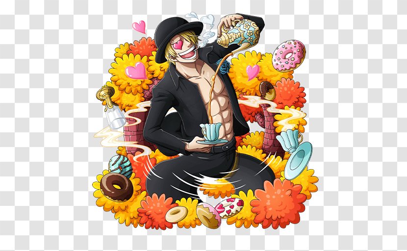 Vinsmoke Sanji Monkey D. Luffy One Piece Treasure Cruise Nami Bentham - Flower Transparent PNG