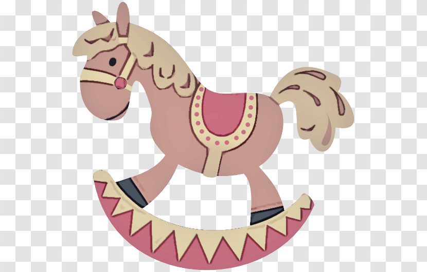 Horse Animal Figure Cartoon Pink Pony Transparent PNG