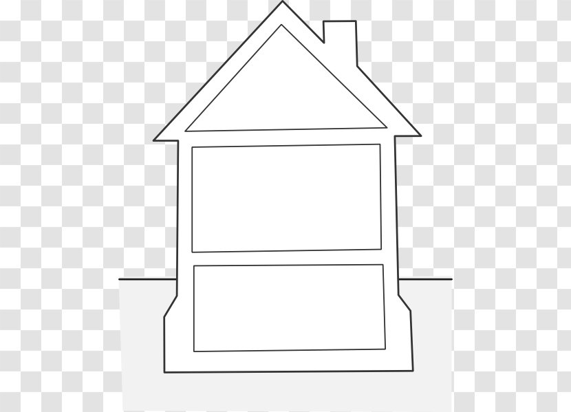 Paper Line Angle Point Pattern - Triangle - School House Outline Transparent PNG