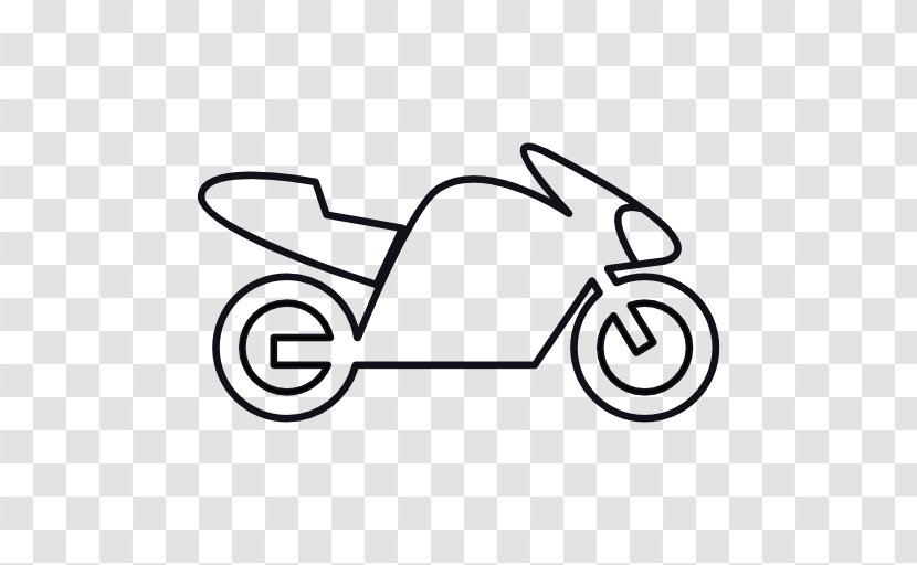 Motorcycle Bicycle Symbol - White - Cycling Transparent PNG