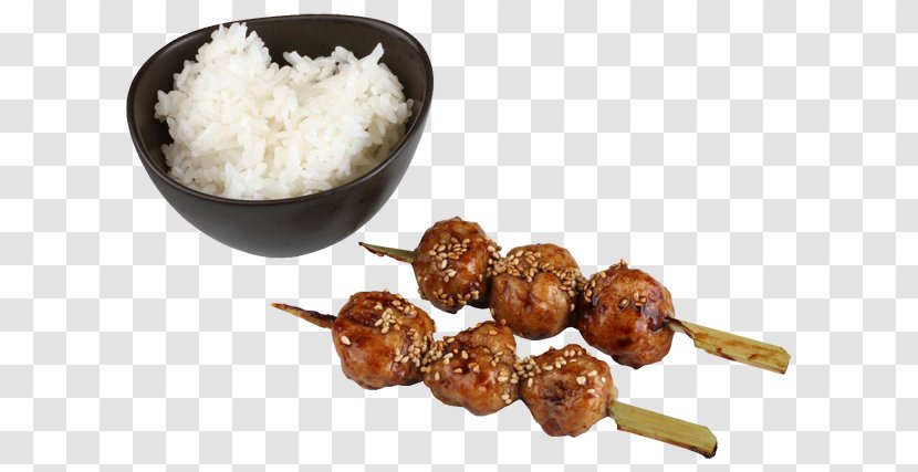 Yakitori Satay Meatball Kebab Chicken Curry - Meat Transparent PNG