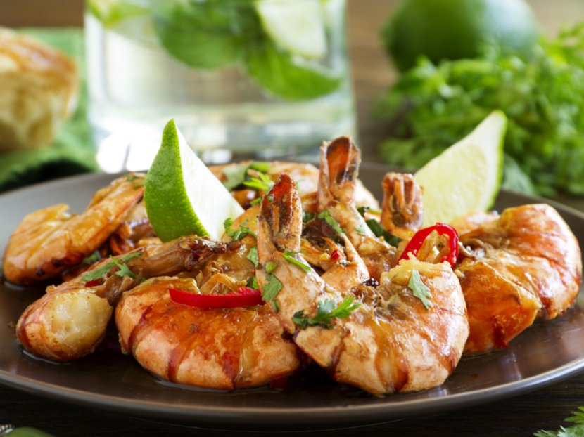 Caridea Recipe Shrimp Ginger Cuisine - Seafood - Shrimps Transparent PNG