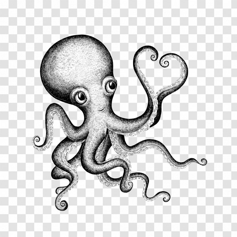 Octopus Valentine's Day Drawing Clip Art - Tree - Octapus Transparent PNG