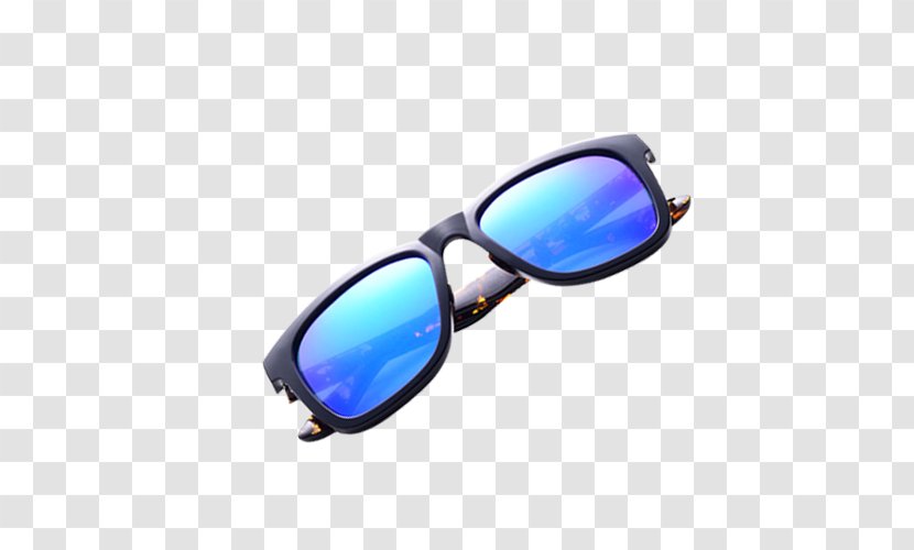 Goggles Blue Sunglasses - Glass Transparent PNG