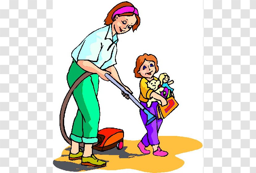 Mother Child Parent Father Clip Art - Housekeeping - Mom Cooking Cliparts Transparent PNG