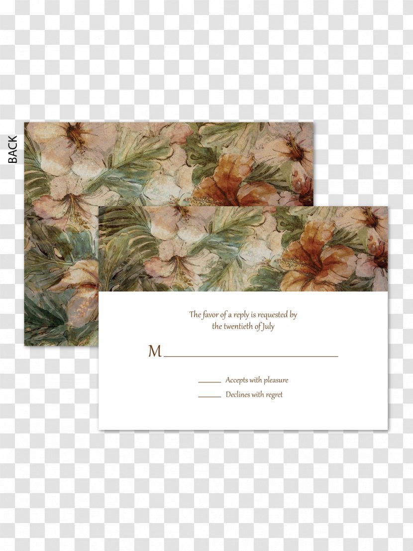 Floral Design - Flora - Romantic Invitations Transparent PNG