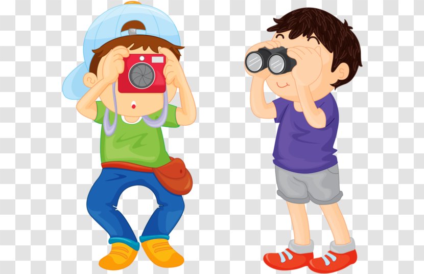 Child Cartoon - Binoculars Transparent PNG