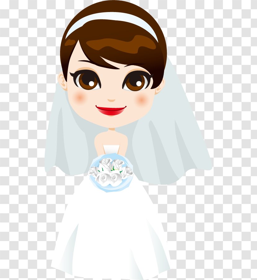 Wedding Invitation Bride Illustration - Silhouette Transparent PNG