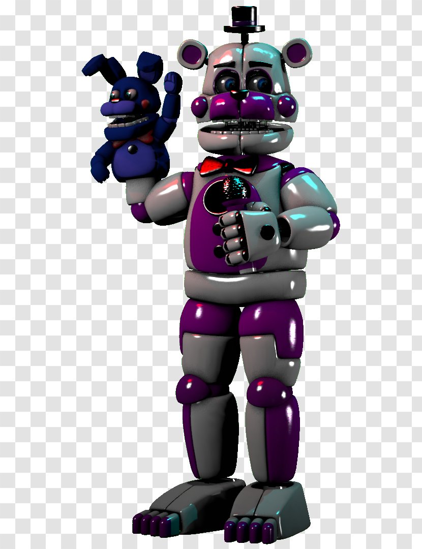 Robot Mecha - Purple - Funtime Freddy Transparent PNG