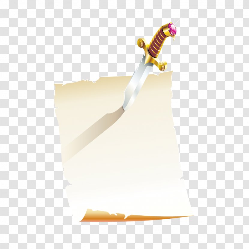 Printing And Writing Paper Parchment Scroll - Weapon - Penknife Transparent PNG