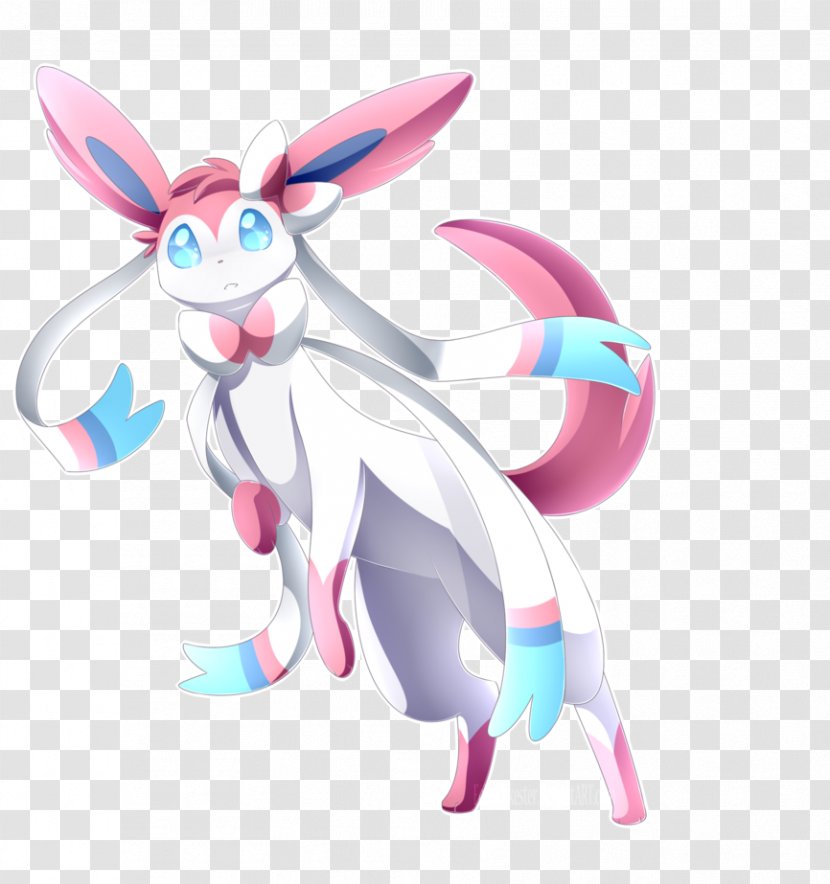 Pokémon X And Y Sylveon Eevee Umbreon - Easter Bunny - Beautiful Shading Transparent PNG