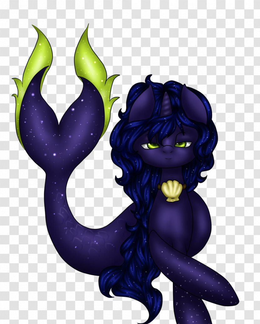 Pony Fish Drawing Digital Art Illustration - Violet - Mythical Creature Transparent PNG