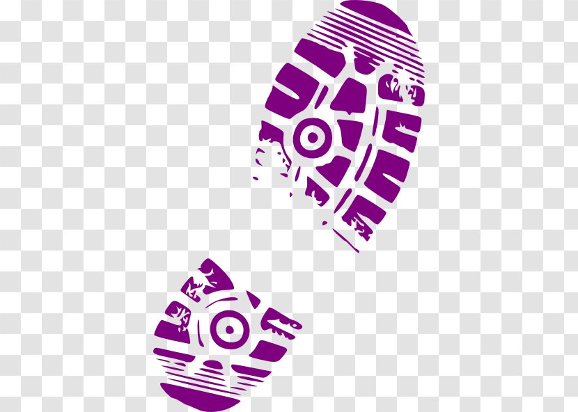 Shoe Boot Sneakers Printing Clip Art - Violet - General Walking Cliparts Transparent PNG