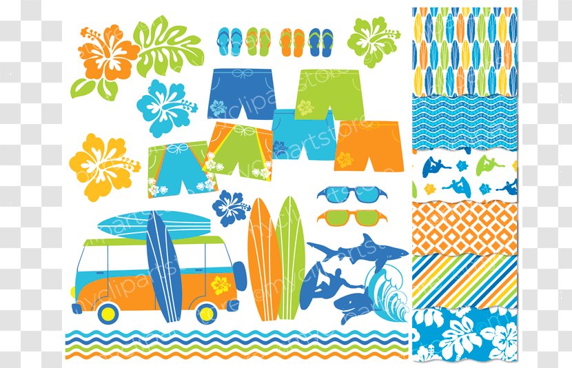 Paper Craft Surfboard Clip Art - Area - The Whole City Offers Summer Discount Transparent PNG