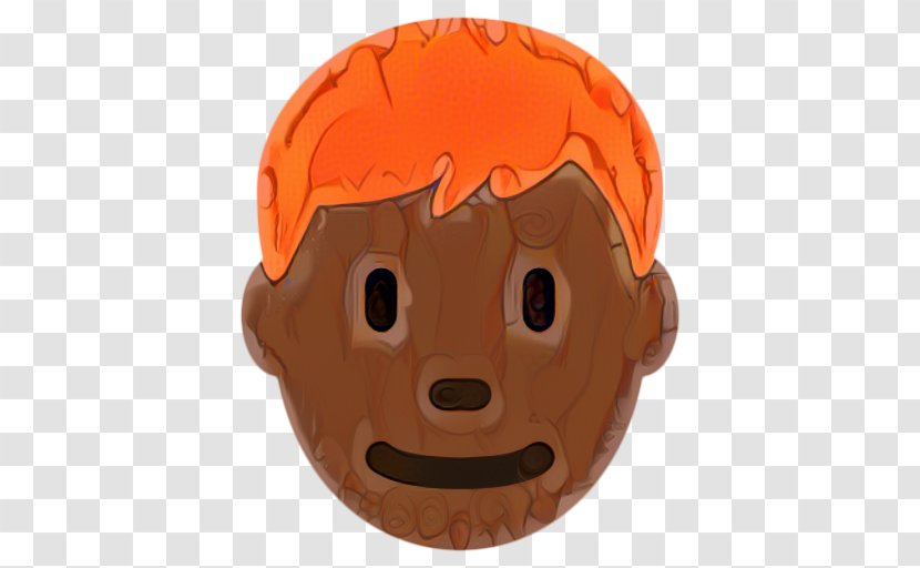 Background Orange - Smile Head Transparent PNG
