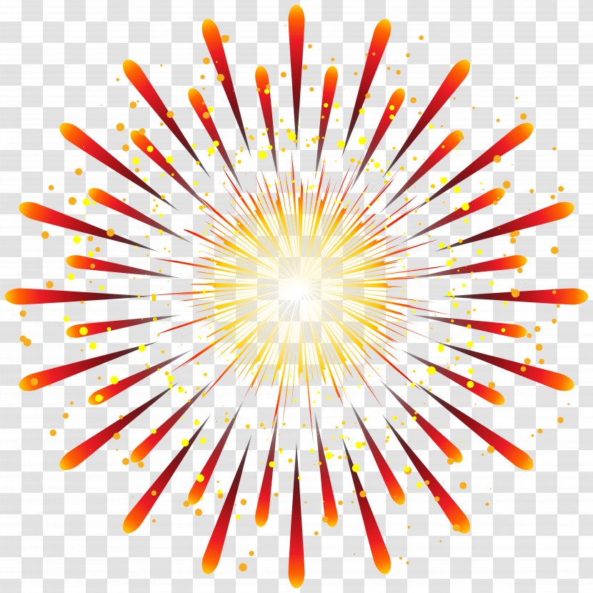 Fireworks Clip Art - Royaltyfree - Orange Transparent PNG