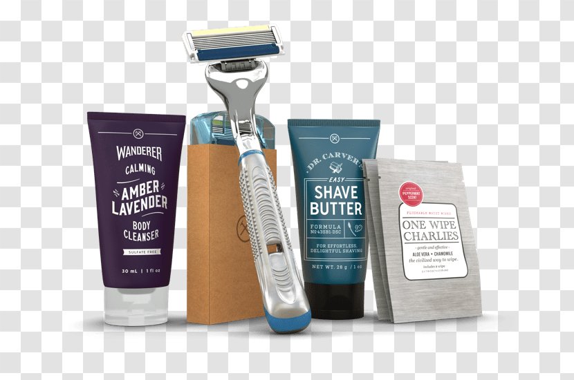 Dollar Shave Club Shaving Cream Razor Beard - Subscription Box Transparent PNG