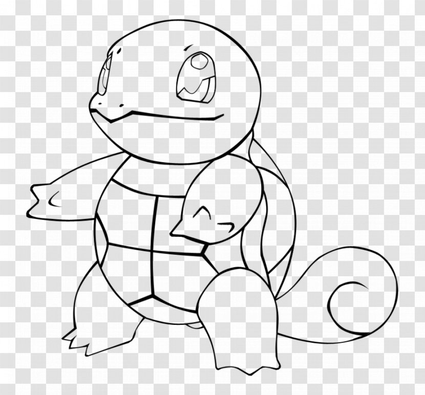 Drawing Squirtle Coloring Book Pikachu Line Art - Cartoon Transparent PNG